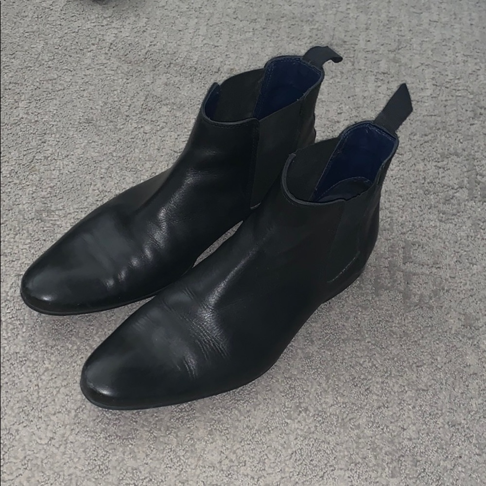 Black Frank Wright Chelsea boots 9 43